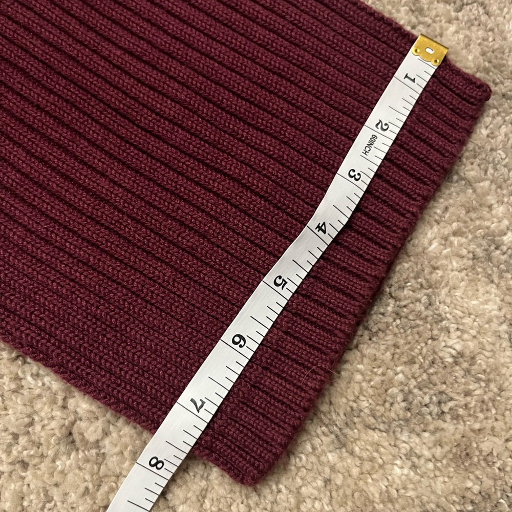 Modern Soul Red Ribbed Oversized Long Cardigan Sweater w/ Flare Sleeves M-L - Picture 8 of 10